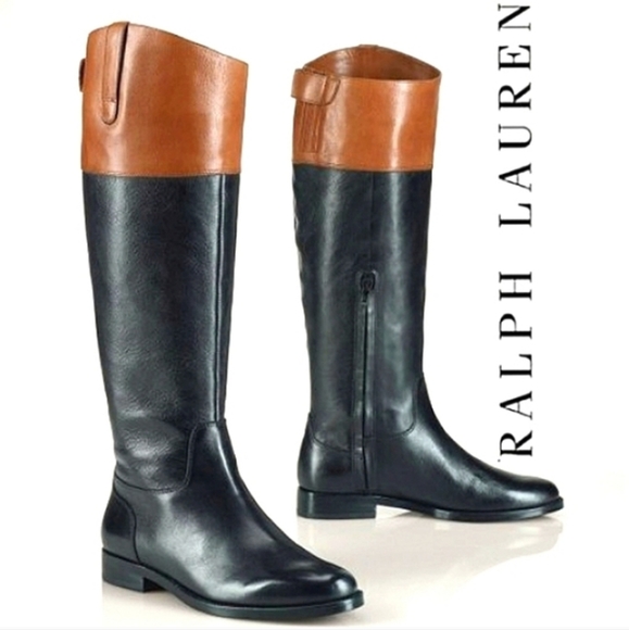 Lauren Ralph Lauren Shoes - LAUREN Ralph Lauren Janessa two tone tall riding boots.